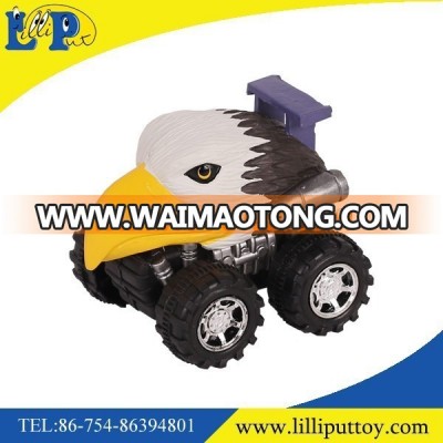 Animal Empire Hand-painted Friction Animal toy car with animal head