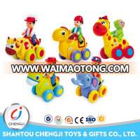 Funny car plastic animal small friction toy